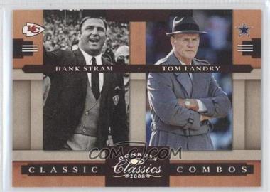 2008 Donruss Classics - Classic Combos - Silver #CC-14 - Hank Stram, Tom Landry /250