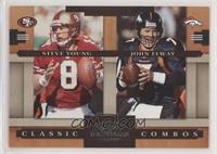 Steve Young, John Elway [EX to NM] #/1,000