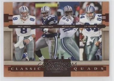 2008 Donruss Classics - Classic Quads #CQ-1 - Troy Aikman, Emmitt Smith, Michael Irvin, Jay Novacek /1000