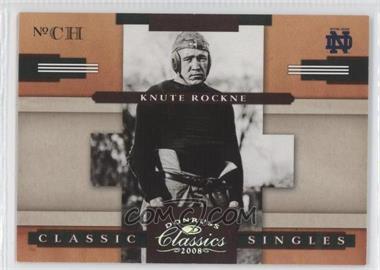 2008 Donruss Classics - Classic Singles - Silver #CS-7 - Knute Rockne /250