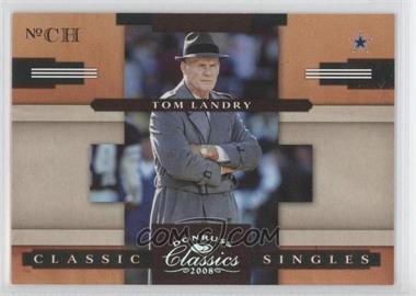 2008 Donruss Classics - Classic Singles - Silver #CS-8 - Tom Landry /250