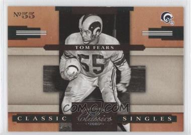 2008 Donruss Classics - Classic Singles #CS-13 - Tom Fears /1000