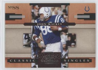 2008 Donruss Classics - Classic Singles #CS-6 - John Mackey /1000