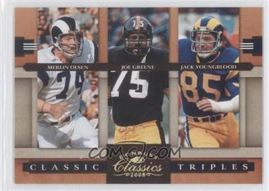 2008 Donruss Classics - Classic Triples - Gold #CT-6 - Merlin Olsen, Joe Greene, Jack Youngblood /100