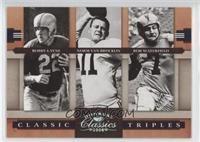 Bobby Layne, Norm Van Brocklin, Bob Waterfield #/250