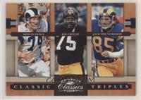 Merlin Olsen, Joe Greene, Jack Youngblood #/250