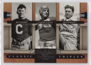 2008 Donruss Classics - Classic Triples #CT-8 - Jim Thorpe, Sammy Baugh, Ken Strong /1000