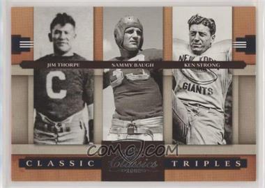 2008 Donruss Classics - Classic Triples #CT-8 - Jim Thorpe, Sammy Baugh, Ken Strong /1000