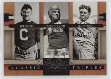 2008 Donruss Classics - Classic Triples #CT-8 - Jim Thorpe, Sammy Baugh, Ken Strong /1000