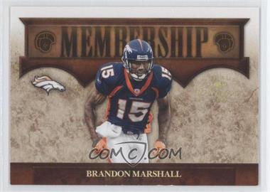 2008 Donruss Classics - Membership - Gold #M-18 - Brandon Marshall /100