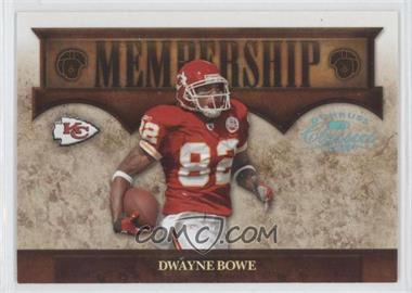 2008 Donruss Classics - Membership - Platinum #M-3 - Dwayne Bowe /25