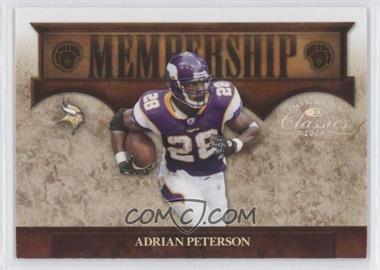 2008 Donruss Classics - Membership - Silver #M-1 - Adrian Peterson /250