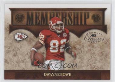 2008 Donruss Classics - Membership #M-3 - Dwayne Bowe /1000