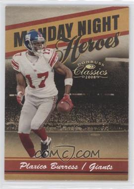 2008 Donruss Classics - Monday Night Heroes - Gold #MNH-12 - Plaxico Burress /100