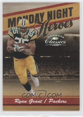 2008 Donruss Classics - Monday Night Heroes - Silver #MNH-16 - Ryan Grant /250