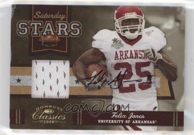 2008 Donruss Classics - Saturday Stars - Jerseys Prime Signatures #SS-26 - Felix Jones /5 [Poor to Fair]