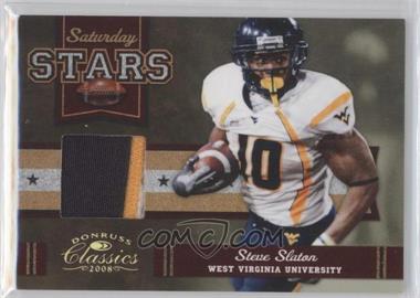 2008 Donruss Classics - Saturday Stars - Jerseys Prime #SS-30 - Steve Slaton /25