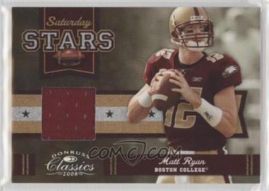 2008 Donruss Classics - Saturday Stars - Jerseys #SS-18 - Matt Ryan /250