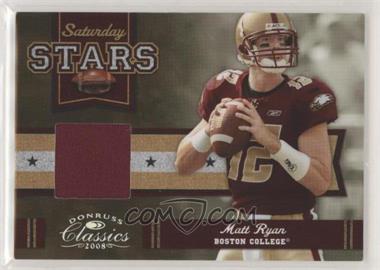 2008 Donruss Classics - Saturday Stars - Jerseys #SS-18 - Matt Ryan /250