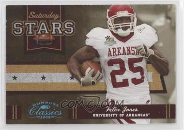 2008 Donruss Classics - Saturday Stars - Platinum #SS-26 - Felix Jones /25