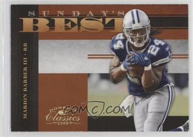 2008 Donruss Classics - Sunday's Best - Gold #SB-28 - Marion Barber III /100