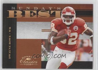 2008 Donruss Classics - Sunday's Best - Gold #SB-4 - Dwayne Bowe /100