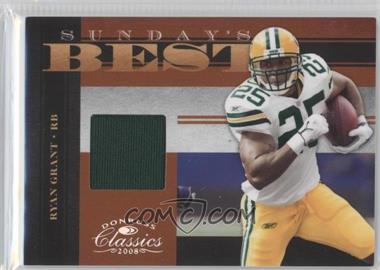 2008 Donruss Classics - Sunday's Best - Jerseys #SB-31 - Ryan Grant /250