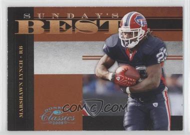 2008 Donruss Classics - Sunday's Best - Platinum #SB-25 - Marshawn Lynch /25