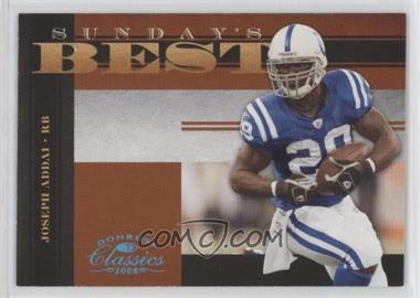 2008 Donruss Classics - Sunday's Best - Platinum #SB-3 - Joseph Addai /25