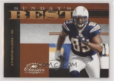 2008 Donruss Classics - Sunday's Best - Silver #SB-14 - Antonio Gates /250