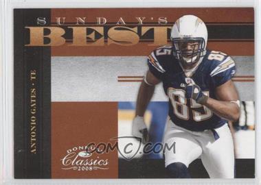 2008 Donruss Classics - Sunday's Best - Silver #SB-14 - Antonio Gates /250