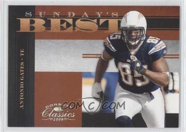 2008 Donruss Classics - Sunday's Best - Silver #SB-14 - Antonio Gates /250