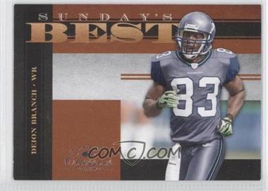 2008 Donruss Classics - Sunday's Best #SB-39 - Deion Branch /1000