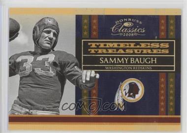 2008 Donruss Classics - Timeless Treasures - Gold #TT-14 - Sammy Baugh /100