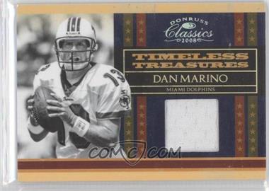 2008 Donruss Classics - Timeless Treasures - Jerseys #TT-12 - Dan Marino /250