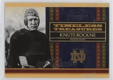 2008 Donruss Classics - Timeless Treasures #TT-4 - Knute Rockne /1000