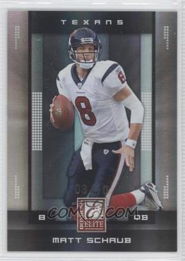 2008 Donruss Elite - [Base] - 10th Anniversary #38 - Matt Schaub /10