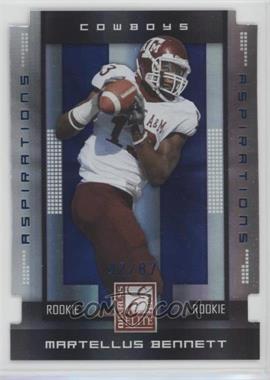 2008 Donruss Elite - [Base] - Aspirations Die-Cut #139 - Rookie - Martellus Bennett /87