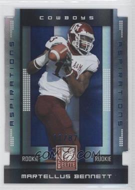 2008 Donruss Elite - [Base] - Aspirations Die-Cut #139 - Rookie - Martellus Bennett /87