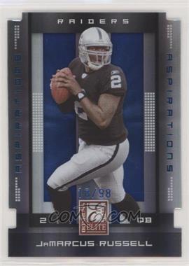 2008 Donruss Elite - [Base] - Aspirations Die-Cut #70 - JaMarcus Russell /98