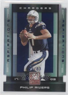 2008 Donruss Elite - [Base] - Aspirations Die-Cut #80 - Philip Rivers /83