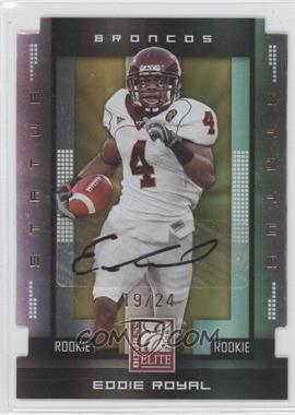 2008 Donruss Elite - [Base] - Status Gold Die-Cut Autographs #157 - Rookie - Eddie Royal /24