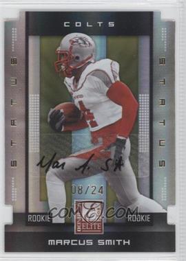 2008 Donruss Elite - [Base] - Status Gold Die-Cut Autographs #177 - Rookie - Marcus Smith /24