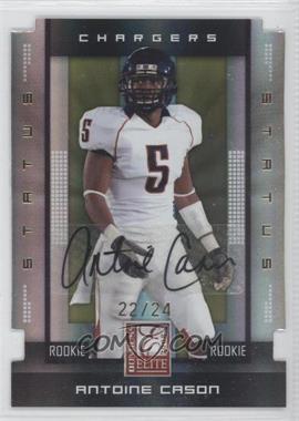 2008 Donruss Elite - [Base] - Status Gold Die-Cut Autographs #193 - Rookie - Antoine Cason /24