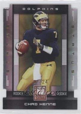 2008 Donruss Elite - [Base] - Status Gold Die-Cut #103 - Rookie - Chad Henne /24