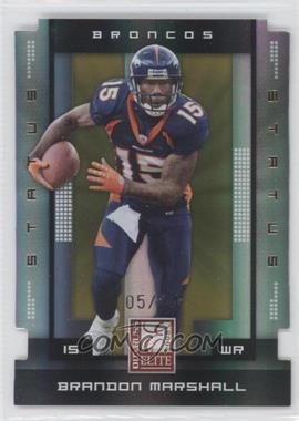 2008 Donruss Elite - [Base] - Status Gold Die-Cut #31 - Brandon Marshall /24