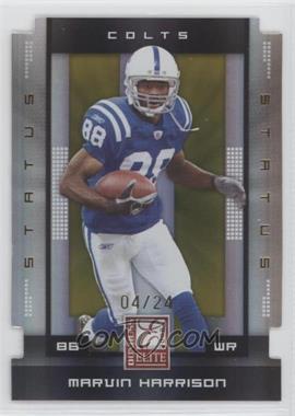 2008 Donruss Elite - [Base] - Status Gold Die-Cut #43 - Marvin Harrison /24