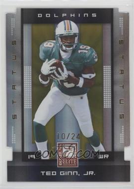 2008 Donruss Elite - [Base] - Status Gold Die-Cut #53 - Ted Ginn Jr. /24