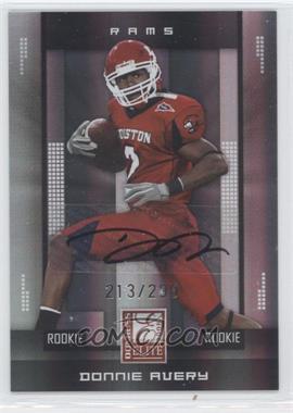 2008 Donruss Elite - [Base] #155 - Rookie - Donnie Avery /299