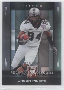 2008 Donruss Elite - [Base] #176 - Rookie - Jason Rivers /999